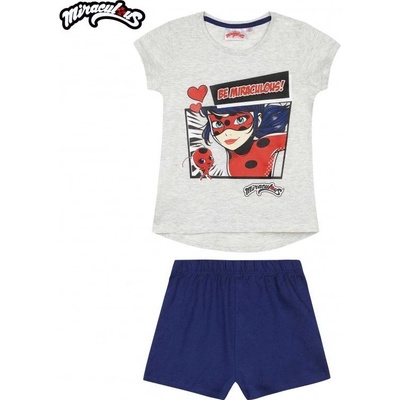 Dievčenské pyžamo KÚZELNÁ LIENKA sivo modrá