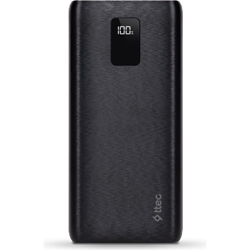 Image 1 of Ttec Външна батерия ttec, PowerSlim Trio, LCD, 10.000mAh, PD 22, 5W, Trio Cable, Черен