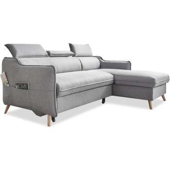 Miuform Светлосив ъглов разтегателен диван, десен ъгъл Sweet Harmony - Miuform (Sweet Harmony 2QL-LCBKR MA90)