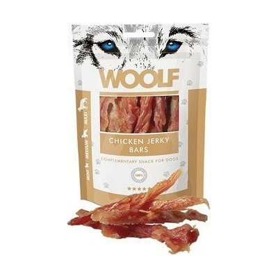 WOOLF Classic pôch. Chicken Jerky Bars 100 g