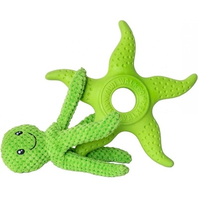Kiwi Walker guma TPR Let's play! Octupus & Starfish zelená 27 cm