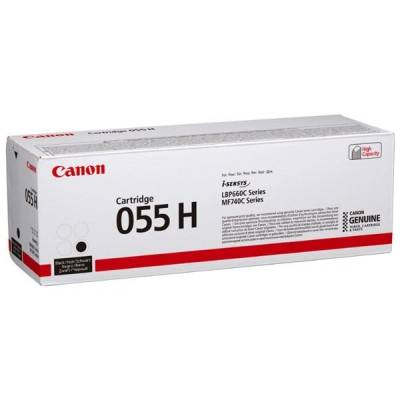 Canon 055H оригинална черна тонер касета 7600 страници (3020C004)