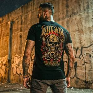 HYRAW мъжка тениска hyraw - knives & roses - 262ts08