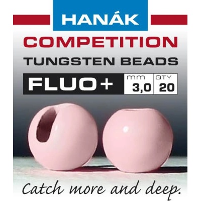 Hanák Competition Tungstenové Hlavičky Fluo Starorůžové 2,0 mm