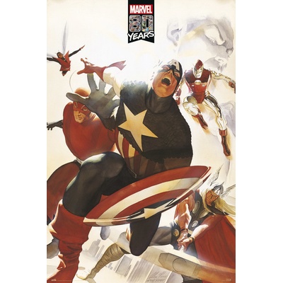 Plagát, Obraz - Marvel - 80 Years Avengers, 61 × 91.5 cm