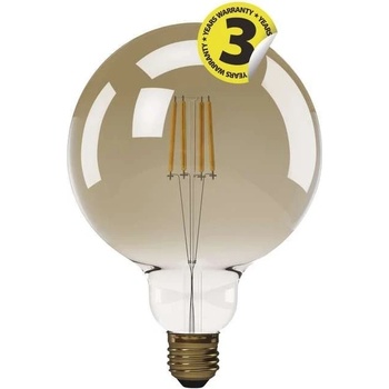 Emos LED žárovka Vintage G125 4W E27 Teplá bílá+
