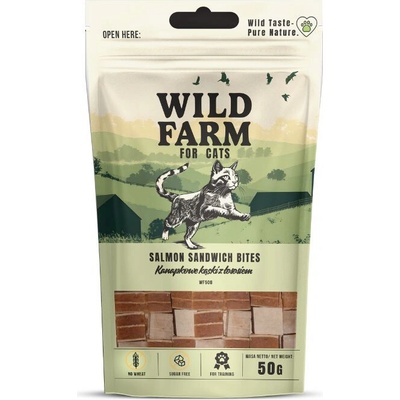Wild Farm Lososové kúsky 50 g