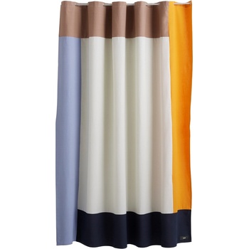 HAY Завеса за душ Pivot 180 x 200 см синьо-бежово-оранжева (AB359-A433)
