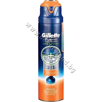 Gillette Гел Gillette Fusion ProGlide Sensitive 2 in 1 Active Sport, p/n GI-1301431 - Гел за бръснене за чувствителна кожа (GI-1301431)