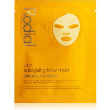 Rodial Vit C Energising Face Mask платнена маска за озаряване и виталитет на кожата с витамин С 20ml