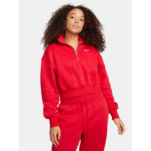 Nike Блуза w nsw phnx flc qz crop (dq5767-657)