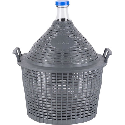 Demižón Strend Pro Cada Inco, 20 lit. skleněný demižón na víno a kořalku, plastový kryt ST221886 – Zboží Dáma