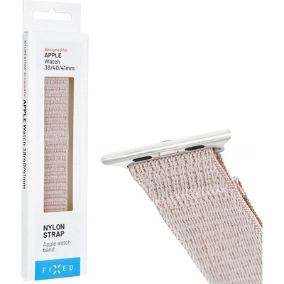 FIXED Nylon Sporty Strap na Apple Watch 38/40/41 mm ružovo-zlatý FIXNST2-436-ROGD
