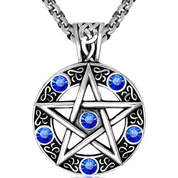 HARAHU Колие pe-34591 - Сребристо / Синьо kp34591 (pe-34591)