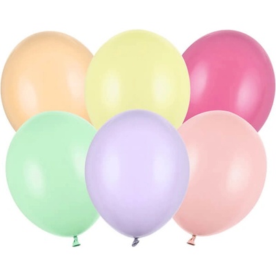 PartyDeco Balónky mix barev jemně pastelových 27 cm