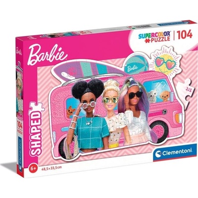 Clementoni Obrysové Barbie na výlete 104 dielov