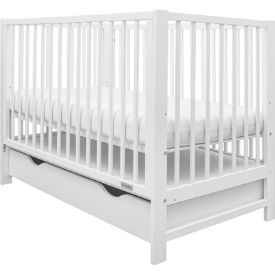 New Baby BASIC so sťahovacou bočnicou a šuplíkom biela