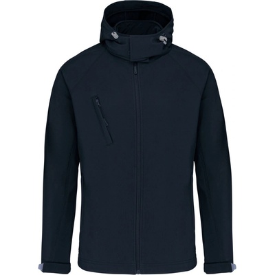 Kariban k413 / Мъжко софтшел яке с качулка - тъмносиньо 4xl (20k41300314)