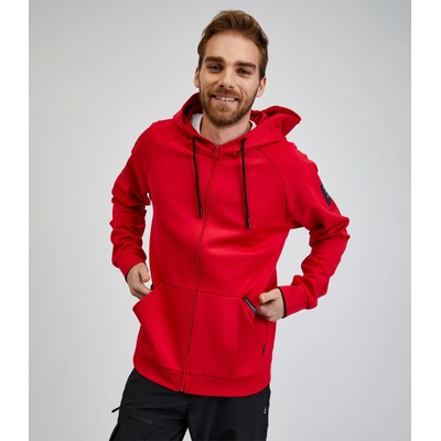 SAM 73 Червен мъжки суитшърт с цип и качулка SAM73 Beryl Sam 73 | Cherven | МЪЖЕ | M