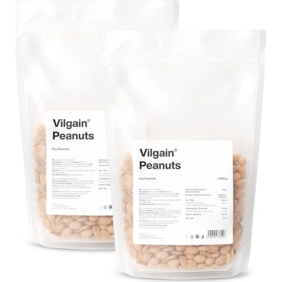 Vilgain Arašídy nasucho pražené 2 × 1000 g
