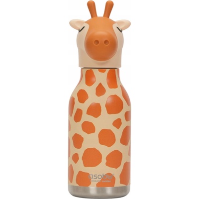 Asobu Bestie Bottles láhev na pití s brčkem Žirafa 460 ml