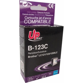 Compatible Съвместима мастилница UPRINT LC121/123/127 BROTHER, Cyan (LF-INK-BROT-LC123-121C-UP)