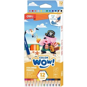 Цветни моливи Deli Color WOW 12 цв. EC143-12
