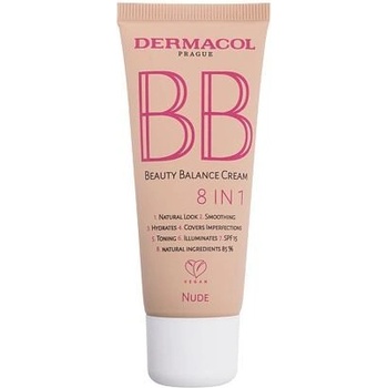 Dermacol BB Beauty Balance Cream 8 IN 1 SPF15 ochranný a zkrášlující bb krém 2 Nude 30 ml