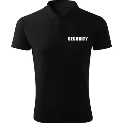DRAGOWA Поло риза security, черна (security-polo)