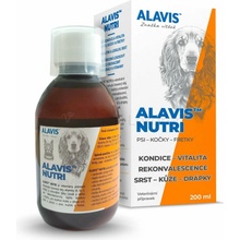 Alavis Nutri lososový olej obohatený o minerály a vitamíny pre psy a mačky 200 ml