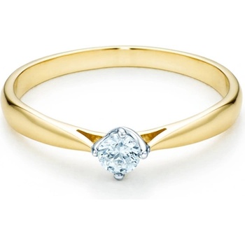 SAVICKI Годежен пръстен savicki: двуцветно злато, диамант