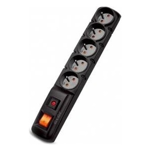 HSK Data Power strip Acar F5 anti-surge 5 sockets 1.5m black straight plug (W0104)