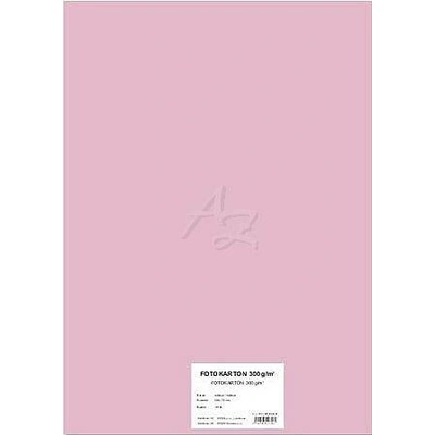 STEPA Barevný karton EXTRA 300g 50x70cm - růžový 10listů