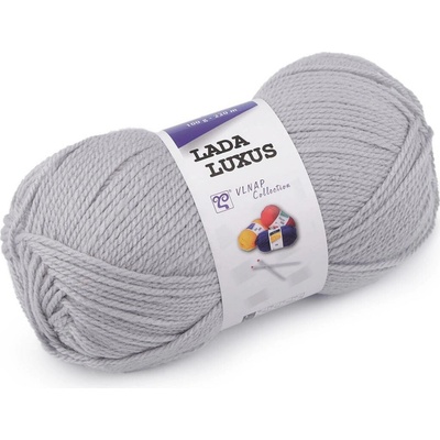Pletací příze Lada Luxus 100 g Varianta: 6 (56177) šedá světlá, Balení: 1 ks 54976/138031/253192
