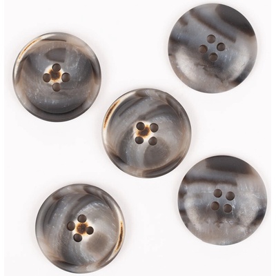 DROPS Imitácia dreva (mocha) 4-dierkový gombík Priemer: 23 mm