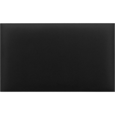 Čalouněný nástěnný panel z ekokůže černý 50x50 cm čtvercový