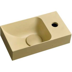 SAPHO Small - Умивалник Piccolino 31x17 см, без преливник, отвор за смесител, матово жълто PK30522 (PK30522)