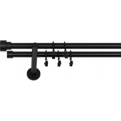 Dekodum Dvouřadá Garnýž Slick 19 mm černá matná 340 cm