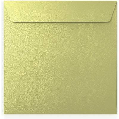 Strukturované obálky s rovnou klopou - 130 x 130 mm - Krémová