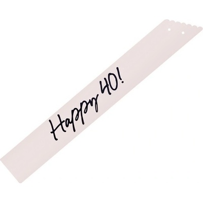 PartyDeco Šerpa Happy 40 krémová 76 cm – Zboží Dáma