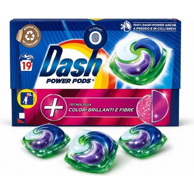 Dash Power Pods prací kapsle + ochrana a posílení vláken & Fibre Dash 19 PD