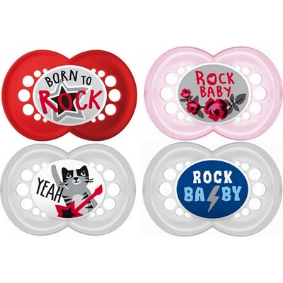 MaM šidítko Rock'n Roll silikon Born to Rock červená – Zbozi.Blesk.cz