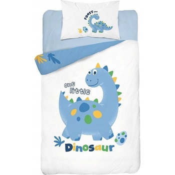 Detexpol obliečky Dino modré 100 x 135 cm 40 x 60 cm
