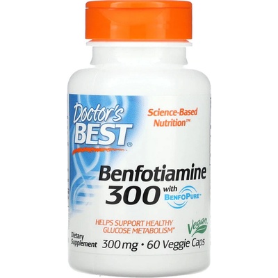 Doctor's Best Benfotiamine s BenfoPure 300mg 60 kapslí