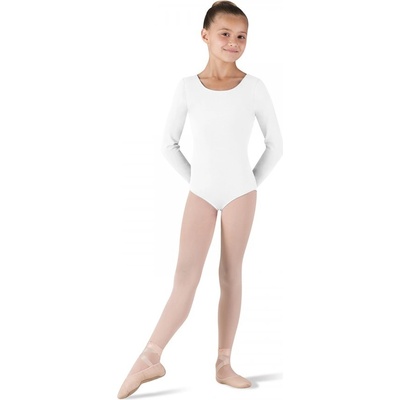 dres Bloch Petit s dlouhými rukávy CL5409 bílá – Zboží Dáma