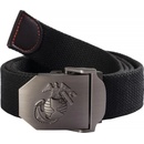 Opasok MFH Nemecko nylonový s kovovou prackou USMC čierny