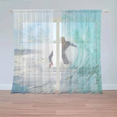Sablio Záclony Surfař na vlně: 2ks 150x250cm