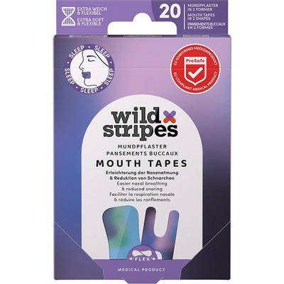 WILD STRIPES Mouth Patches Sunset náplasti na ústa proti chrápání 20 ks