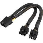  Захранващ кабел PCI-E 8-пин женски към 2x8(6+2)-пин мъжки (PCIE8FTO2X8M)
