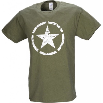 Tričko Military krátky rukáv olive